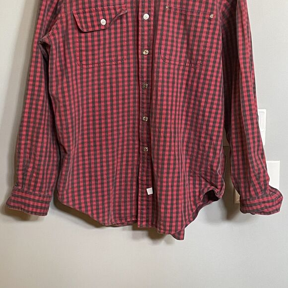 Polo Ralph Lauren Shirt Heavyweight Flannel Plaid Check Button Up XL EUC - Picture 3 of 9